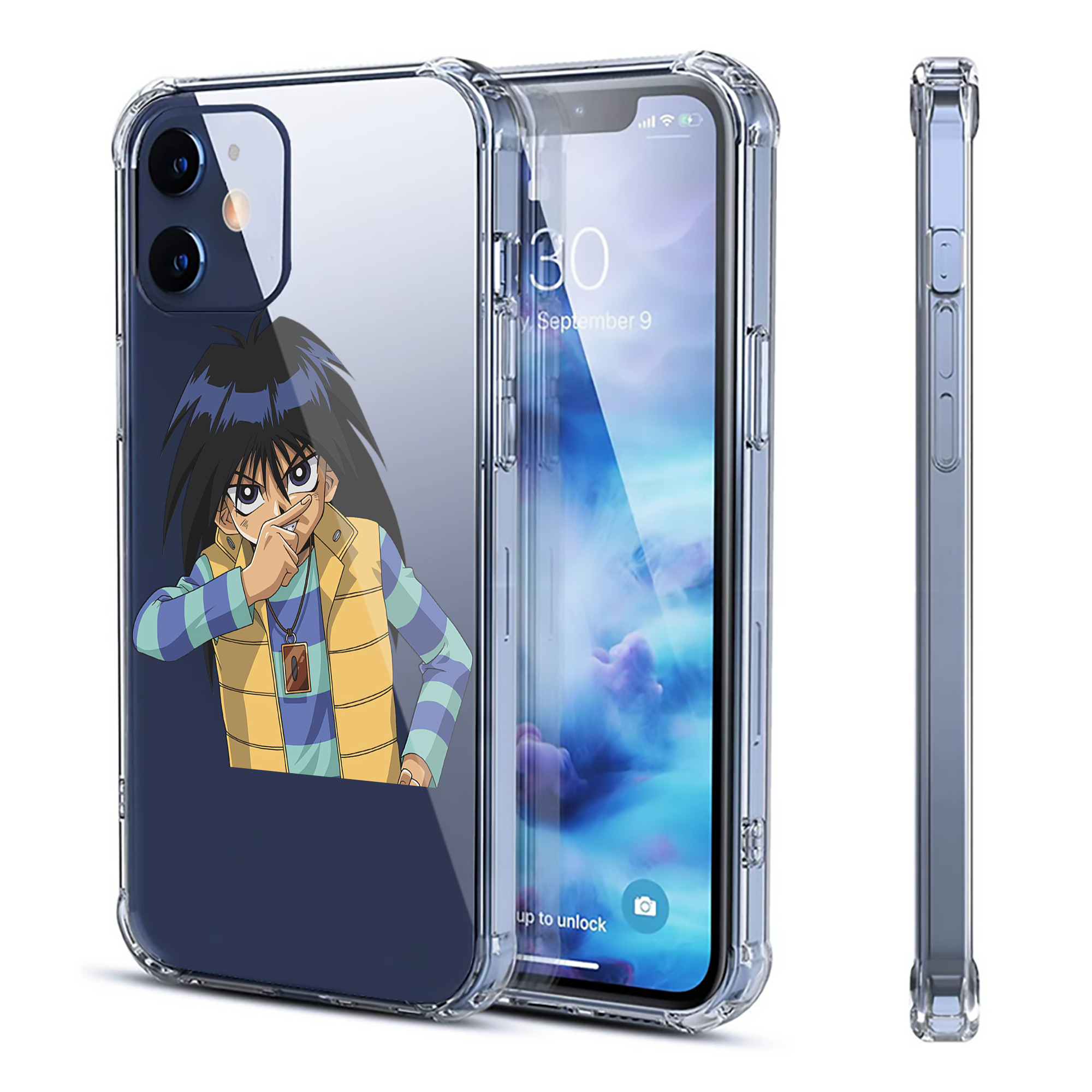 （画像用） 遊☆戯☆王 Yu-Gi-Oh! 【iPhone 12シリーズ対応】透明スマホケース（クリアソフトケース）